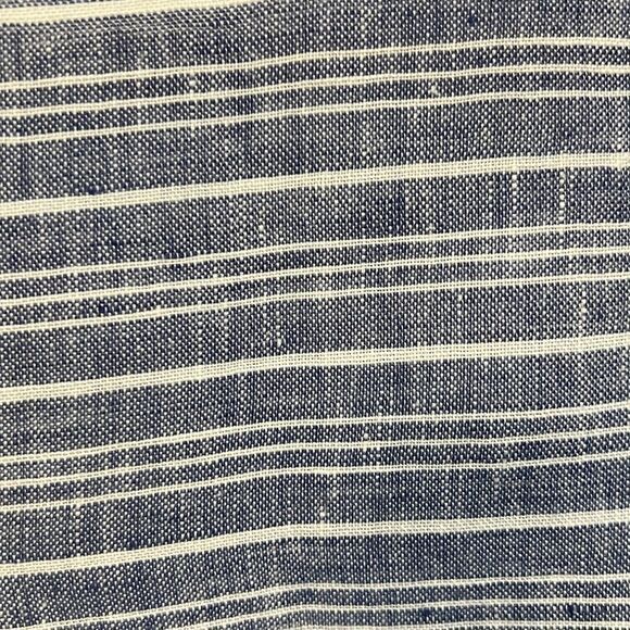 Lord&Taylor‎ Blue/White Striped Sleeveless Linen Top Size L - Picture 9 of 10